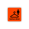 Cedule šatna ženy | Piktogram (čtverec)