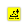 Cedule šatna ženy | Piktogram (čtverec)