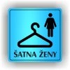 Cedule šatna ženy – plast (piktogram)