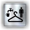 Cedule šatna muži – plast (piktogram)