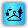 Cedule šatna ženy – plast (piktogram)