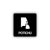 Cedule potichu | Piktogram (čtverec)