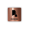 Cedule potichu | Piktogram (čtverec)