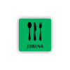 Cedule jídelna | Piktogram (čtverec)