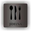 Cedule jídelna – plast (piktogram)
