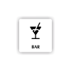 Cedule bar | Piktogram (čtverec)