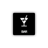 Cedule bar | Piktogram (čtverec)