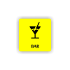 Cedule bar | Piktogram (čtverec)