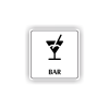 Cedule bar | Piktogram (čtverec)