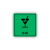 Cedule bar | Piktogram (čtverec)