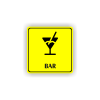Cedule bar | Piktogram (čtverec)