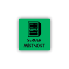 Cedule server místonst | Piktogram (čtverec)