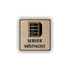 Cedule server místonst | Piktogram (čtverec)