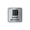 Cedule server místonst | Piktogram (čtverec)