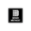 Cedule server místonst | Piktogram (čtverec)
