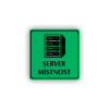 Cedule server místonst | Piktogram (čtverec)