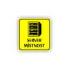 Cedule server místonst | Piktogram (čtverec)