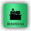 Cedule ředitelna – plast (piktogram)