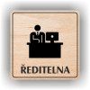 Cedule ředitelna – plast (piktogram)