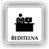 Cedule ředitelna – plast (piktogram)