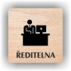 Cedule ředitelna – plast (piktogram)