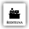Cedule ředitelna – plast (piktogram)