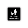 Cedule wc ženy personál | Piktogram (čtverec)