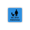 Cedule wc ženy personál | Piktogram (čtverec)