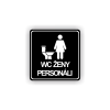 Cedule wc ženy personál | Piktogram (čtverec)