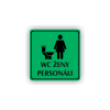 Cedule wc ženy personál | Piktogram (čtverec)
