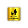 Cedule wc ženy personál | Piktogram (čtverec)
