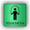 Cedule tělocvična – plast (piktogram)