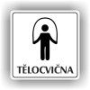 Cedule tělocvična – plast (piktogram)