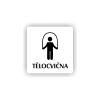 Cedule tělocvična | Piktogram (čtverec)