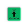 Cedule tělocvična | Piktogram (čtverec)
