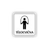 Cedule tělocvična | Piktogram (čtverec)