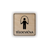 Cedule tělocvična | Piktogram (čtverec)