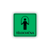 Cedule tělocvična | Piktogram (čtverec)