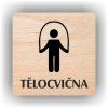 Cedule tělocvična – plast (piktogram)