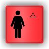 Piktogram - ŠATNA ŽENY