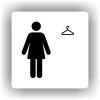 Piktogram - ŠATNA ŽENY