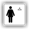 Piktogram - ŠATNA ŽENY