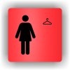 Piktogram - ŠATNA ŽENY