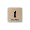 Cedule wc muži | Piktogram (čtverec)