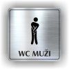 Cedule wc muži – plast (piktogram)