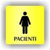 Cedule pacienti ženy – plast (piktogram)