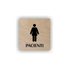 Cedule pacienti ženy | Piktogram (čtverec)