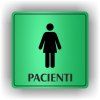 Cedule pacienti ženy – plast (piktogram)