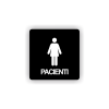 Cedule pacienti ženy | Piktogram (čtverec)