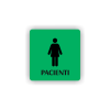 Cedule pacienti ženy | Piktogram (čtverec)